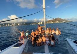 Snorkeling gear ready for a guided Hawaiian sailing trip